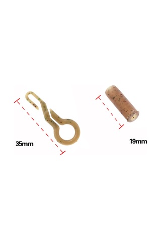 Kosona 50 Adet Kamuflaj Abs-tpr İçerikli Dayanıklı Balıkçılık Back Lead Clip Ve Boru Seti