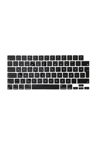 Arabulalaca MacBook Uyumlu Air 15 A2941 Türkçe Klavye Koruyucu Siyah