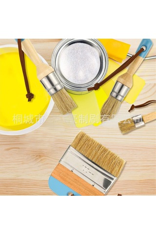 Youtek Möbel Boyama Ve Mürekkebi Uygulama Fırçası - 1 İnç Domuz Tüyü, Siyah Tipi, Hassas Boyama İçin Tasarlanmıştır