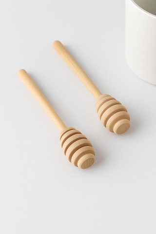 Ahşap Bal Kaşığı Seti 2'li 16,5 Cm