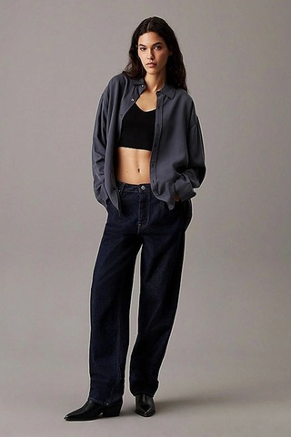 Calvin Klein Rayon Sweater Bralette Siyah