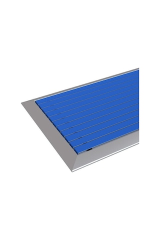 Arfen Kauçuk Üst Yüzeyli Alüminyum Mavi Paspas 60 X 120 Cm