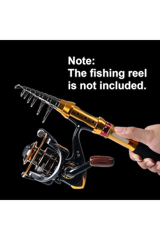 Yuntech01 1.8m Metal-karbon Mini Kısa Bölmeli Balıkçılık Kamışı + Depolama Çantası