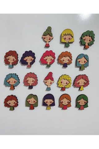 Ahşap Karakter Magnet