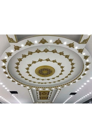 Decogold 60x60 Cm Oval Altın Saray Tavan Göbek