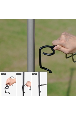 Suofeng Açık Hava Kamp Paslanmaz Çelik Bardak Tutucu Klip Taşınabilir Seyahat Bardak Tutucu Çok Amaçlı Gölgelik Direği Katlanır Sandalye Aksesuarları Çok Renkli