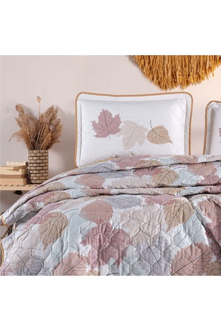 Clasy %100 Pamuk Çift Kişilik Yatak Örtüsü Seti Samba V1 Zencefil Çok Renkli