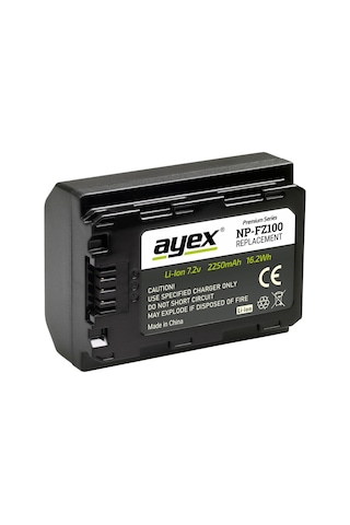 Ayex Np-Fz100 Batarya Sony A9- A9R- A9S- A7 III- A7R III Uyumlu