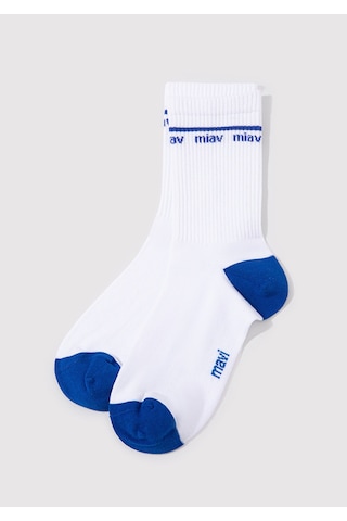 Mavi - Miav Beyaz Socket Socks 1912600-620 Beyaz