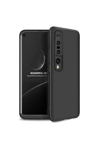 Xiaomi Mi 10 Kılıf Zore Ays Kapak Siyah