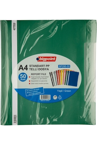 Bigpoint Telli Dosya Yeşil 50'li Paket X 2 Paket