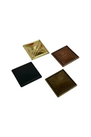 Bayraktar Kristal Düğme Kulp Düz Antik Bakır B-20-d-100 Çok Renkli