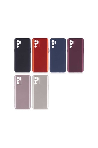 Oppo Reno 6 4G Kılıf Zore Premier Silikon Kapak-Rose Gold