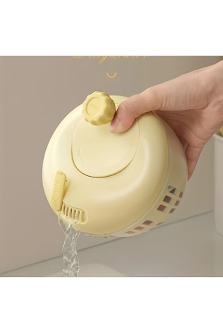 Elmpaly Sarı 10 Saniyede Yüksek Hızlı El Tipi Salata Sebze Kurutucu