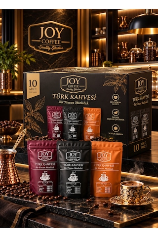 Türk Kahvesi Geleneksel Lezzet Seti: 100 G X 10 Adet Orta Kavrulşum - 921734302 Diğer