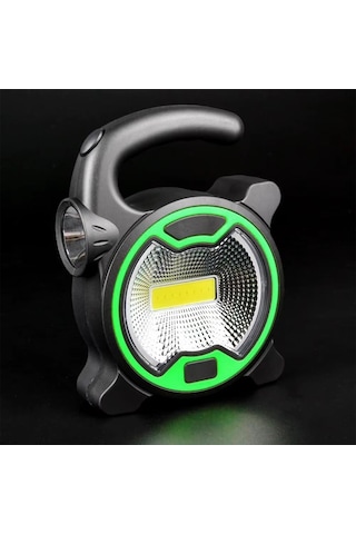 Mobee Pilli Kamp Feneri Led 3xaa Taşınabilir Işıldak 2 Modlu Cob Led Kamp Lambası Mkmp-0016