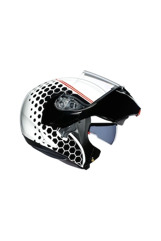 Agv Compackt St Mlt Plk Detroit Beyaz Siyah