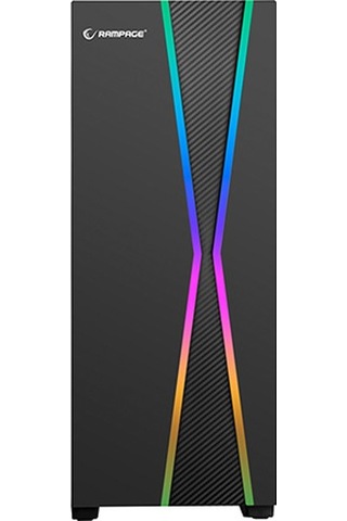 Rampage X-Max 1*120Mm Fan Tempered Camlı Gaming Oyuncu Kasası