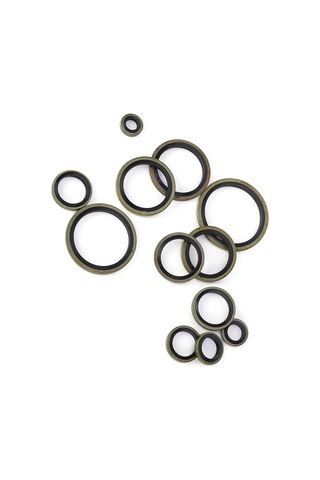 Yifomall "12 Farklı Boyutta Yüksek Basınç Dayanımlı Metal-kauçuk Conta Seti 240 Adet "