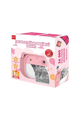 Bood B09QLTYMBH Çocuk Baskılı Fotoğraf Makinesi