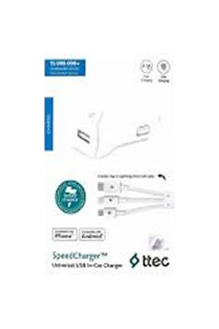 Ttec 2cks01ut Hızlı Şarj Universal Araç Şarj Cihazı 2.1a Trio Kablolu Beyaz ' Beyaz