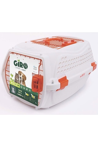 M-pets Eco Giro Carrier Köpek Taşıma Çantası Turuncu Beyaz 57,2x36,5 X32,76 Cm 244-52025.02