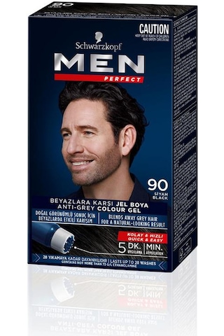 Schwarzkopf Perfect Erkek Saç Boyası 90 Siyah 3'lü