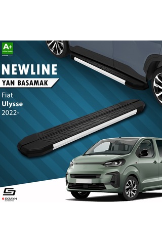 S-dizayn Fiat Ulysse Uzun Şase Newline Aluminyum Yan Basamak 243 Cm 2022 Üzeri A+ Kalite