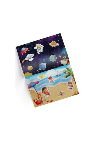 Yükselen Zeka Tükenmeyen Stickers Kitabım