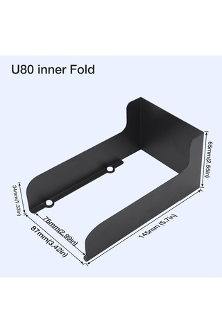 Reedark Metal Kapaklı Hava Ve Su Geçirmez Çiftli Zil Kapağı Seti 14.5x8.7x5.5 Cm Siyah