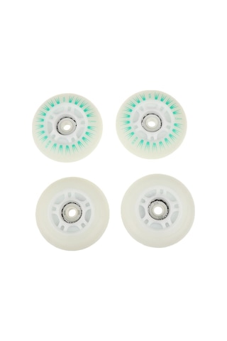 Suntek Paten Tekerlekleri Hokey Sıralı Flash Tekerlek 72mm-yeşil Yeşil