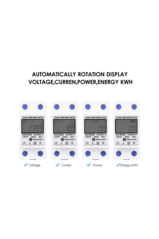 Reedark Dds662 Tek Fazlı Elektronik Enerji Sayacı - 230v Ac, 5-80a, Plastik Gövde