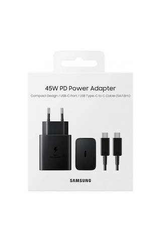 45w Süper Hızlı  Şarj Cihazı Adaptör + Kablo Ep-t4510xbegeu A36 / A56