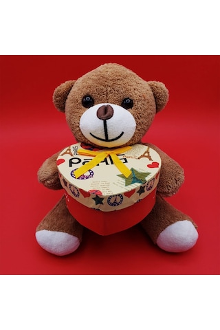 Larimar Hediyelik Kahverengi Kutulu Ayıcık - 9023956090964lmr