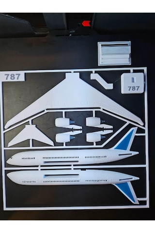 787 Yolcu Uçağı Maket Kiti Kurulabilir Jet Modeli Hobi Amaçlı