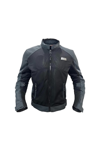 Forte Gt Black Stone Yazlık Motosiklet Mont Gri - Siyah