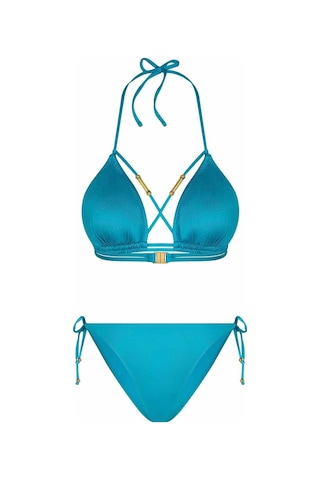 Bonesta Reid Biyeli Üçgen Mavi Bikini Takımı
