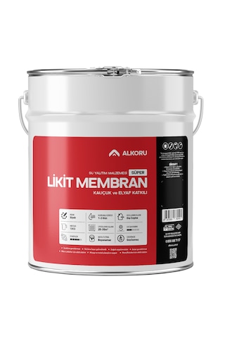 Alkoru 15 Kg Süper Likit Membran Kauçuk Ve Elyaf Katkılı