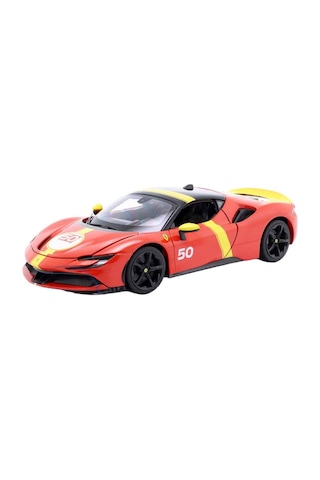 1:18 Ferrari Sf90 Stradale Assetto Fiorano Model Araba Açılabilir Kapılı Metal Koleksiyon Aracı