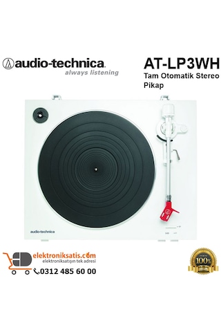 Audio Technica At-Lp3Wh Tam Otomatik Stereo Pikap