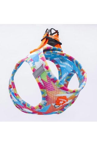 Pawstar Air Mesh Harness Göğüs Tasması A26 Mosaic 3xsmall Mavi