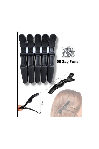 5 Li Saç Pensi Siyah