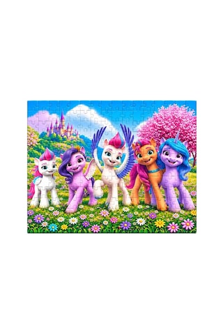 200 Parça Unicorn Dostlarım Puzzle Çocuklar İçin Rengârenk Tek Boynuzlu At Temalı Yapboz