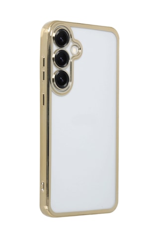 Galaxy Uyumlu S25 Kılıf Razer Lensli Silikon - Gold