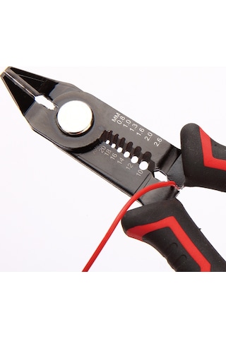 Geeksen Elektrikçi İçin 6 İnç Çok Fonksiyonlu Alevsiz Kablolu Fiber Optik Telli Kabloları Soyma Aleti Kırmızı, 100 Adet, 0.113kg, 16.5x6x1cm