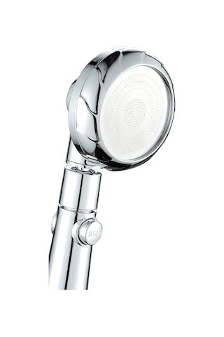 Konesam Gümüş Abs Duş Başlığı, 3 Farklı Sprinkler Modu, Suyu Durdurma Anahtarı, Otomatik Temizleme Burneler, G1/2 Bağlantı, Su Tasarrufu Ve Basınç Artırma Teknolojisi Diğer