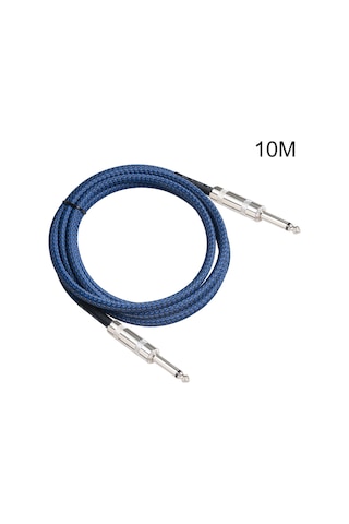Sones Tc048bl 6,35 Mm Fiş Erkek - Erkek Elektrik Gitar Mono Ses Kablosu, Uzunluk: 10 M