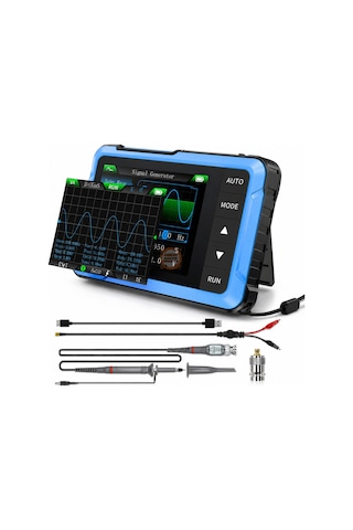 Mini Osiloskop 10 Mhz 48 Ms/s Fnırsı Dso-510 Sinyal Jeneratörlü