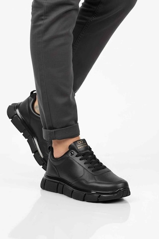 Siyah Bağcıklı Hafif Esnek Erkek Sneaker Bst-2016 M Siyah-siyah