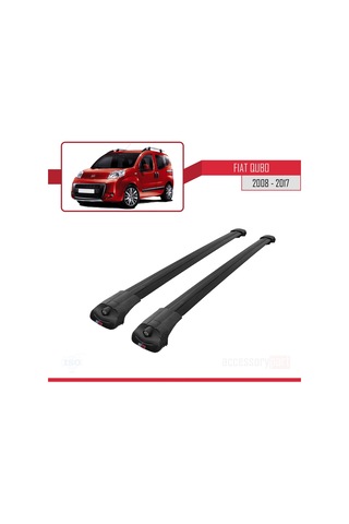 Fiat Qubo 2008-2017 Arası İle Uyumlu Ace-1 Ara Atkı Tavan Barı Siyah